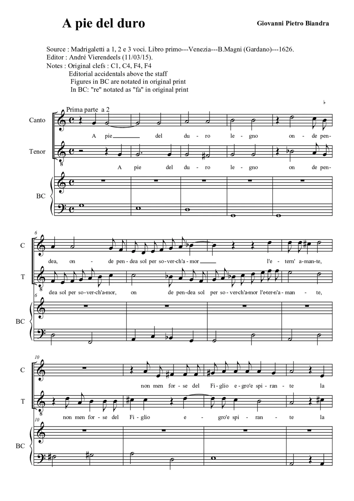A pie del duro legno - Page 1