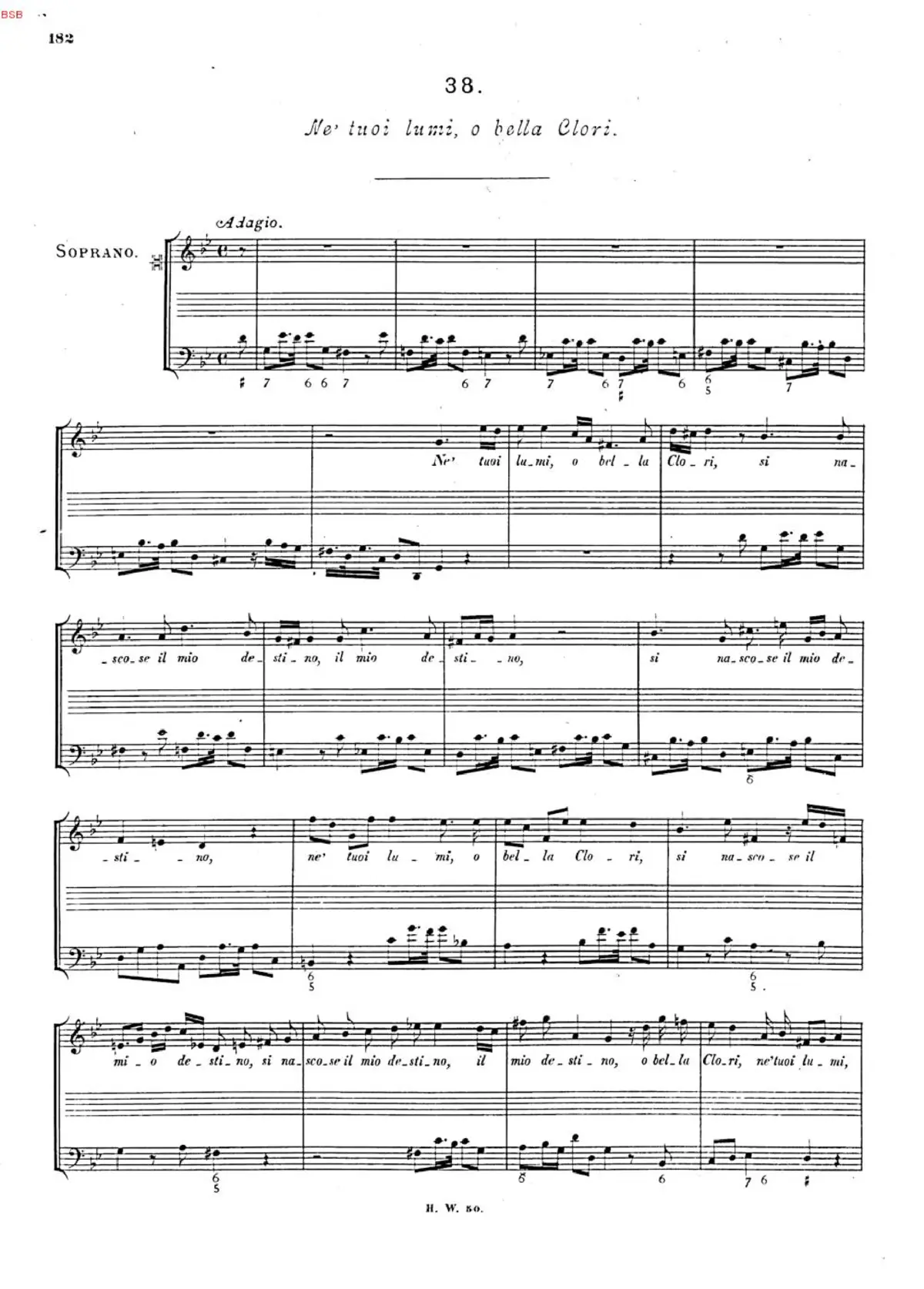 Ne' tuoi lumi, o bella Clori - Page 1