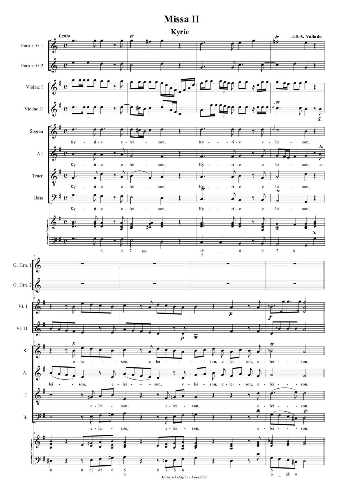 Missa brevis 2 in G - Page 1