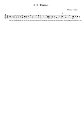 XII. Thirsis