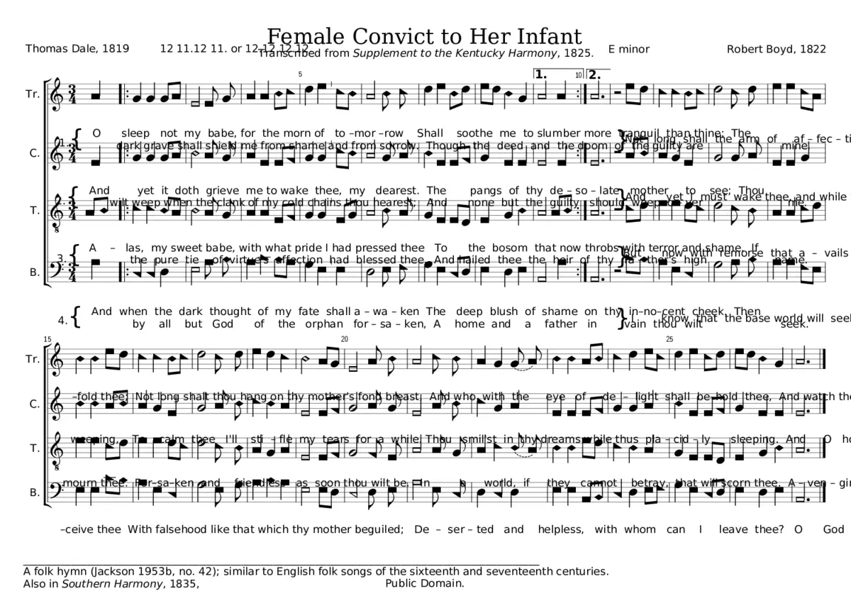 Female Convict - Robert Boyd - Page 1