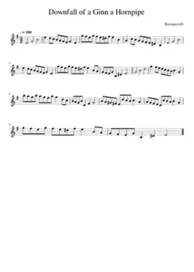 Downfall of a Ginn a Hornpipe