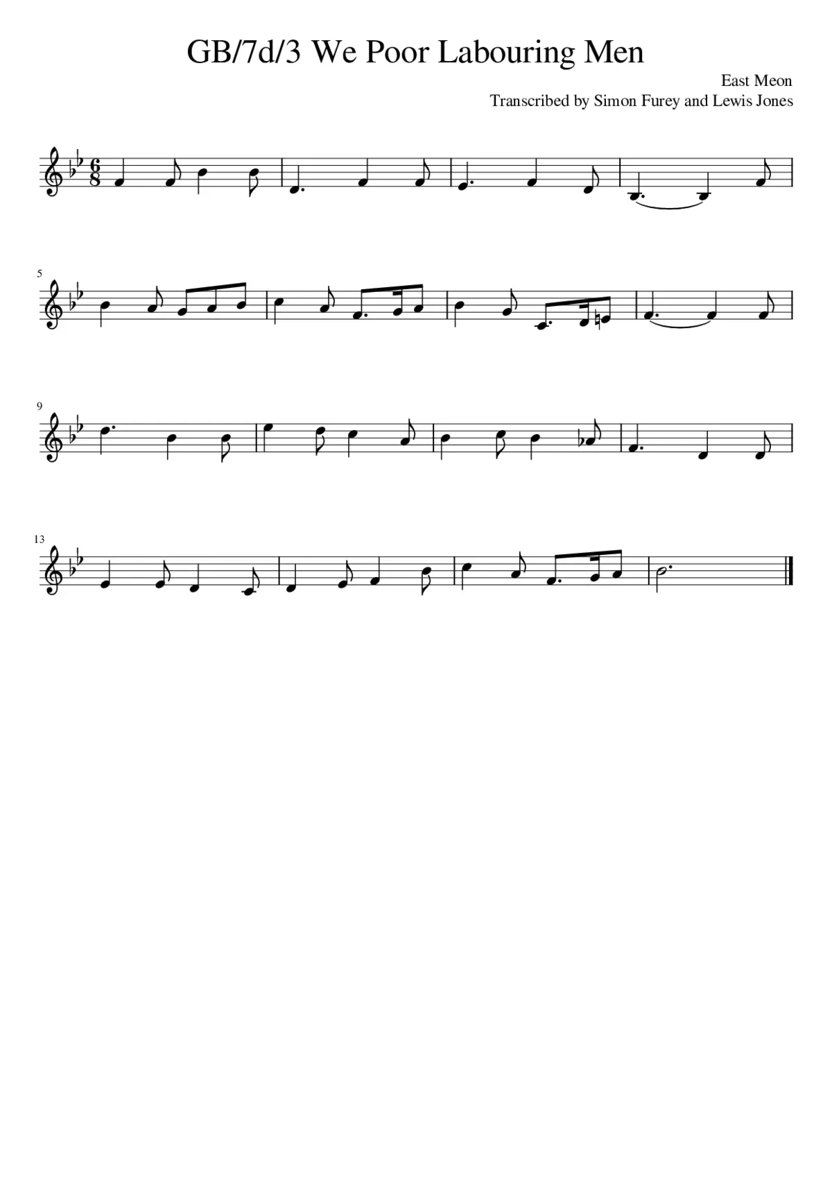 GB/7d/3 We Poor Labouring Men - Page 1