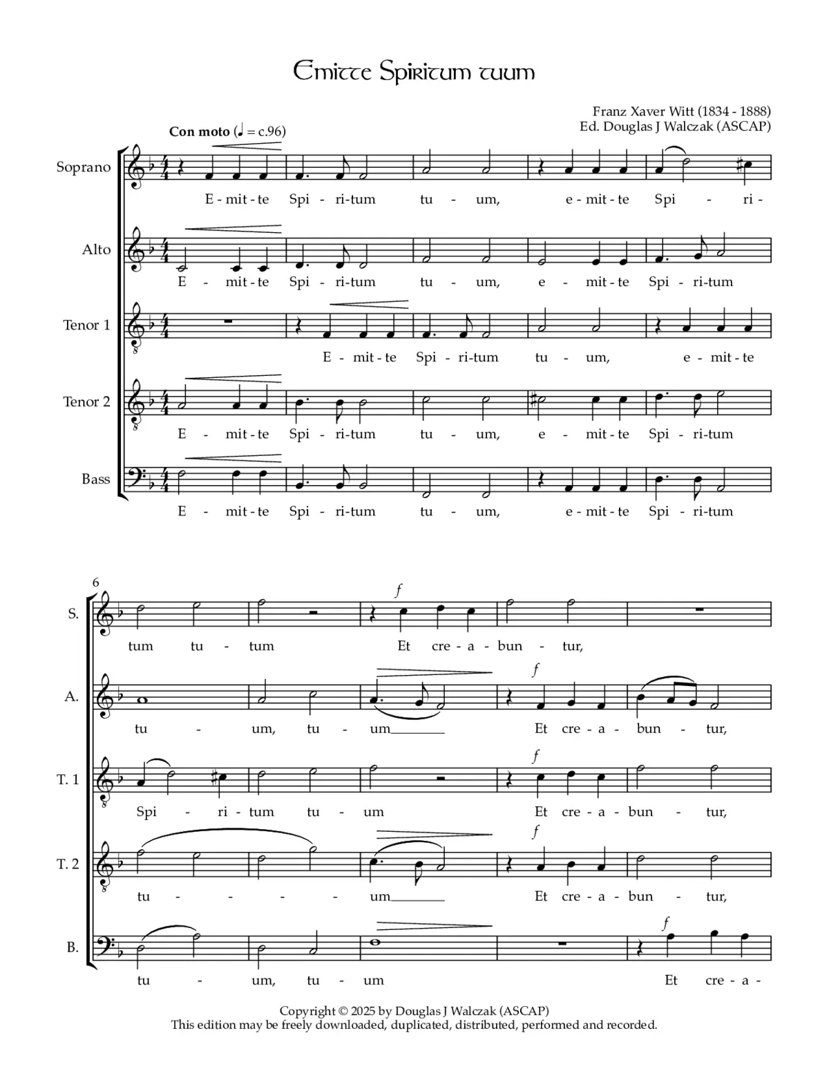 Emitte Spiritum tuum - Page 1