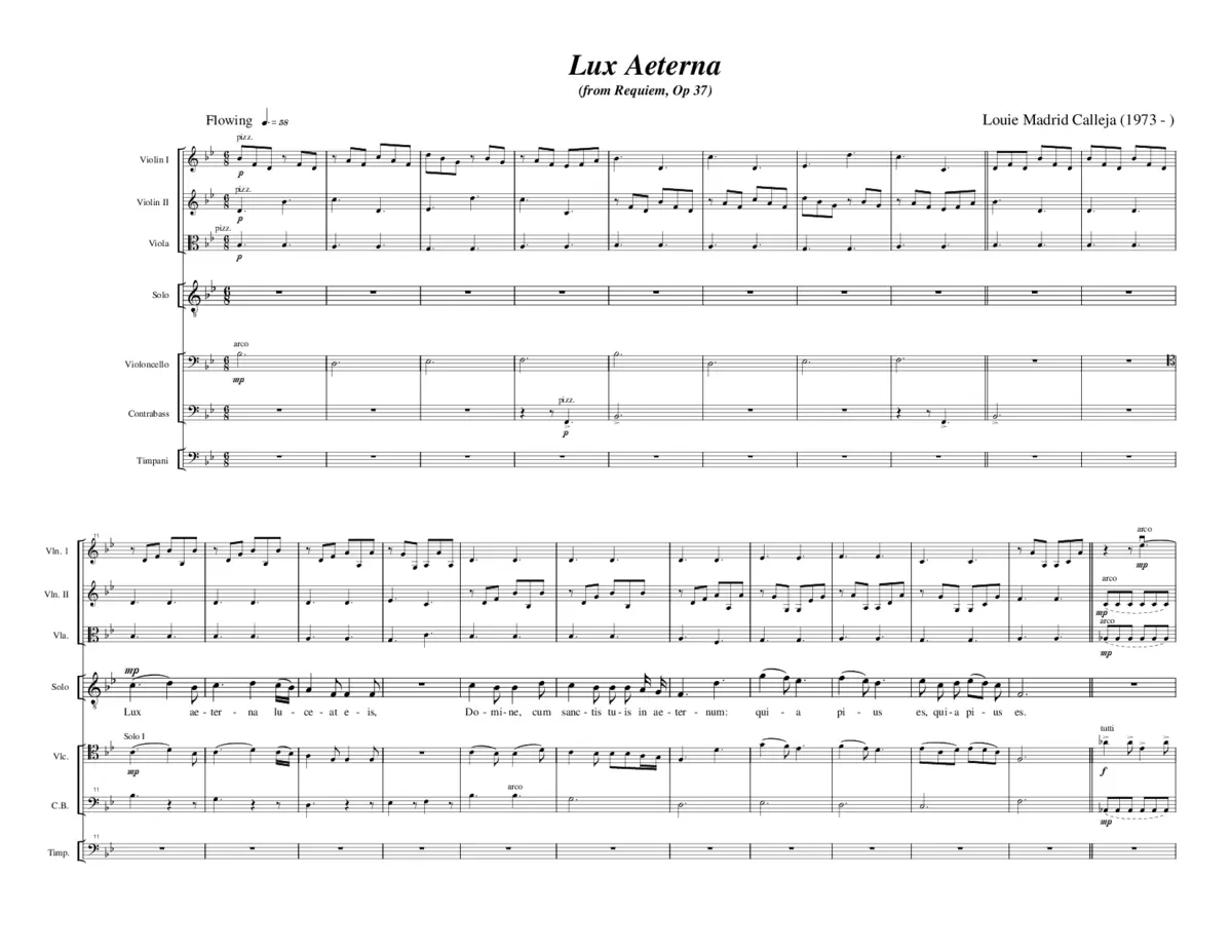Lux aeterna, Op. 37 - Page 1