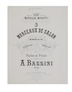 3 Morceaux de salon pour violon et piano