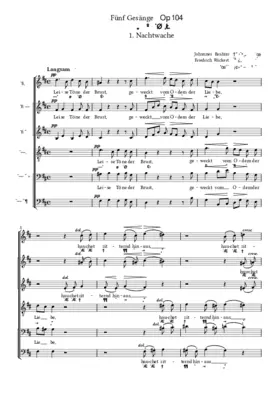 Nachtwache I, Op. 104, No. 1