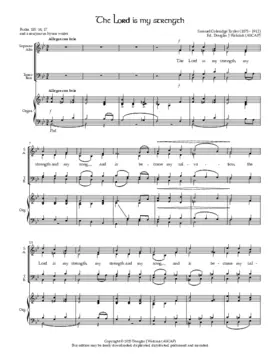 The Lord is my strength