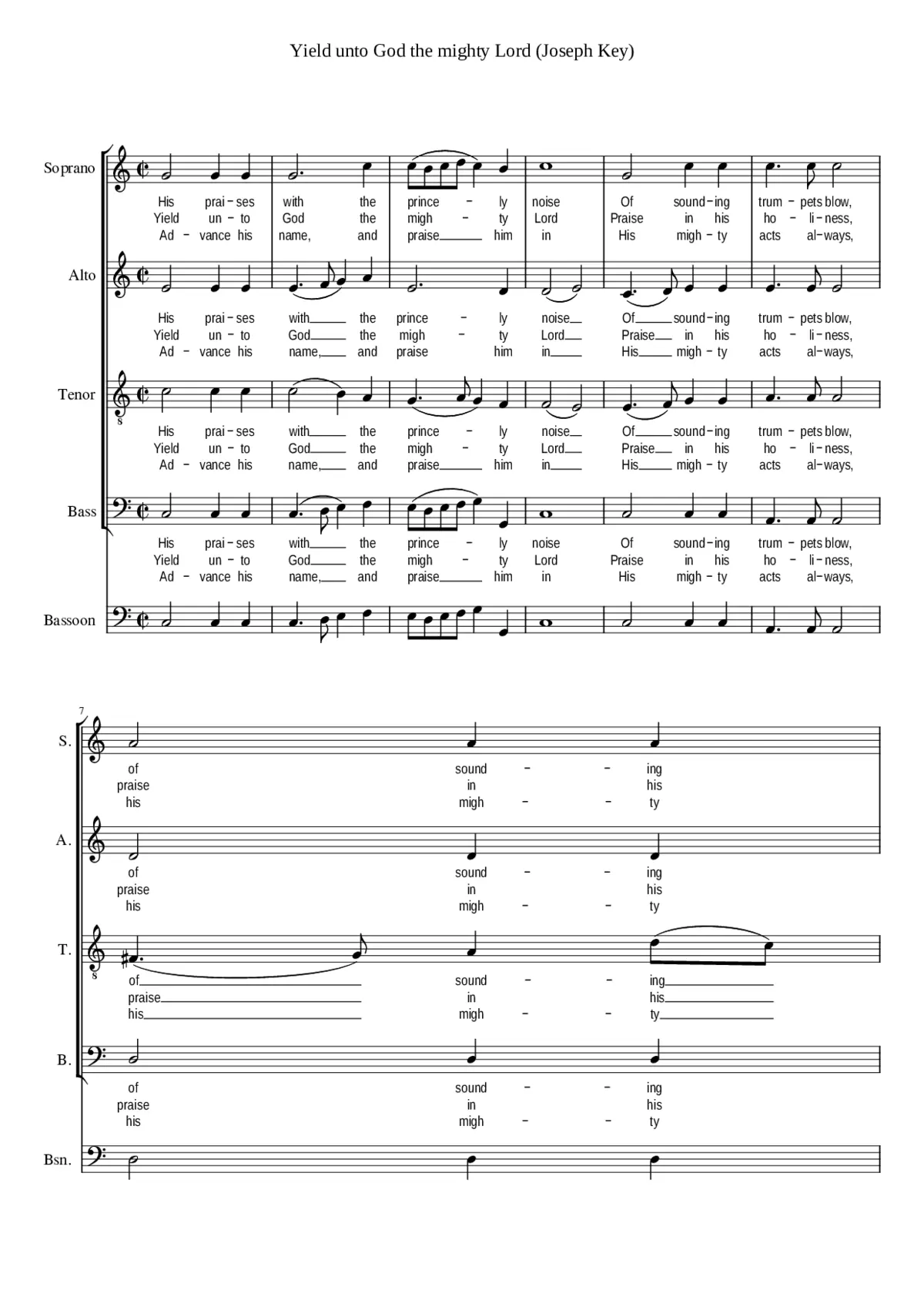 Yield unto God the mighty Lord - Page 1