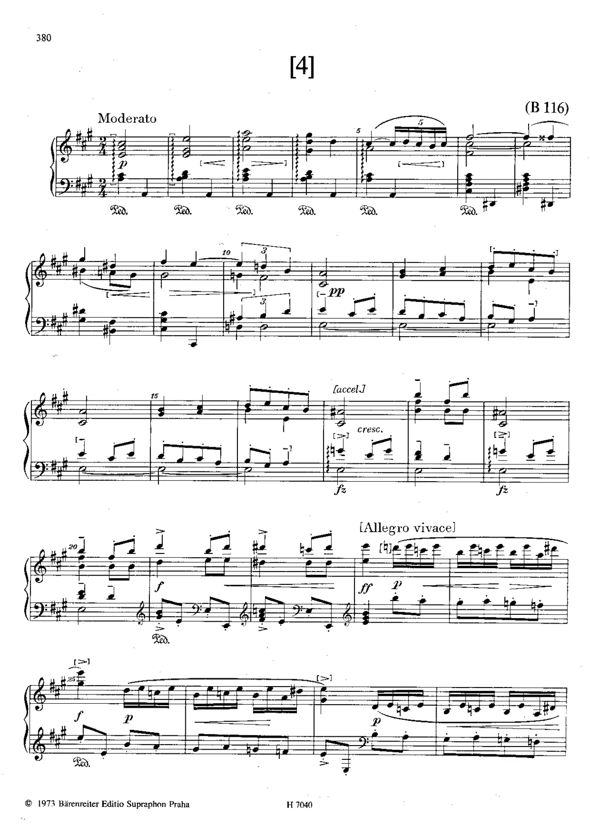 Moderato in A major - Page 1