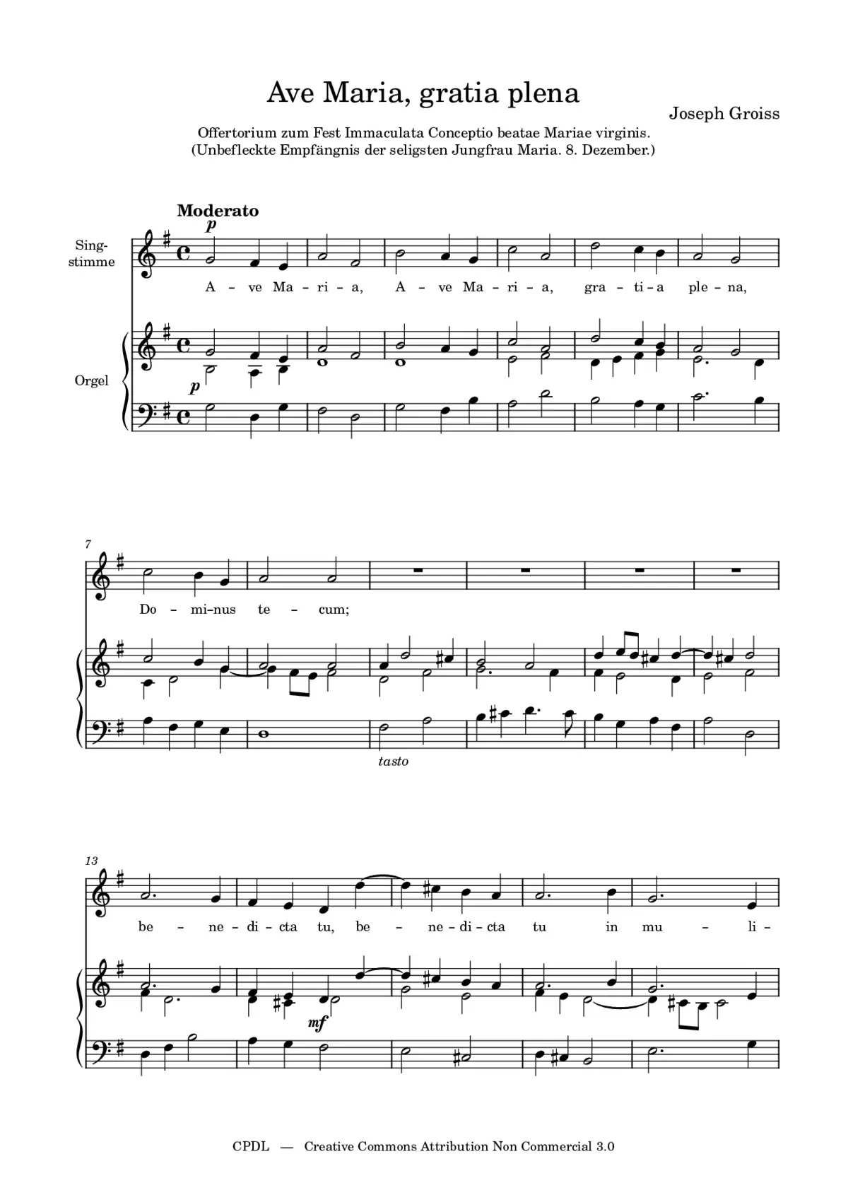 Ave Maria, gratia plena - Page 1