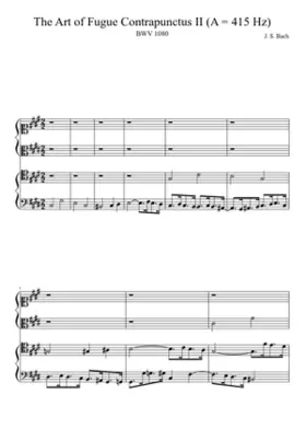 Die Kunst der Fuge BWV 1080