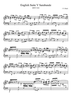 English Suite No.5 in E minor BWV 810