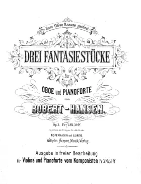 3 Fantasy Pieces, Op.3