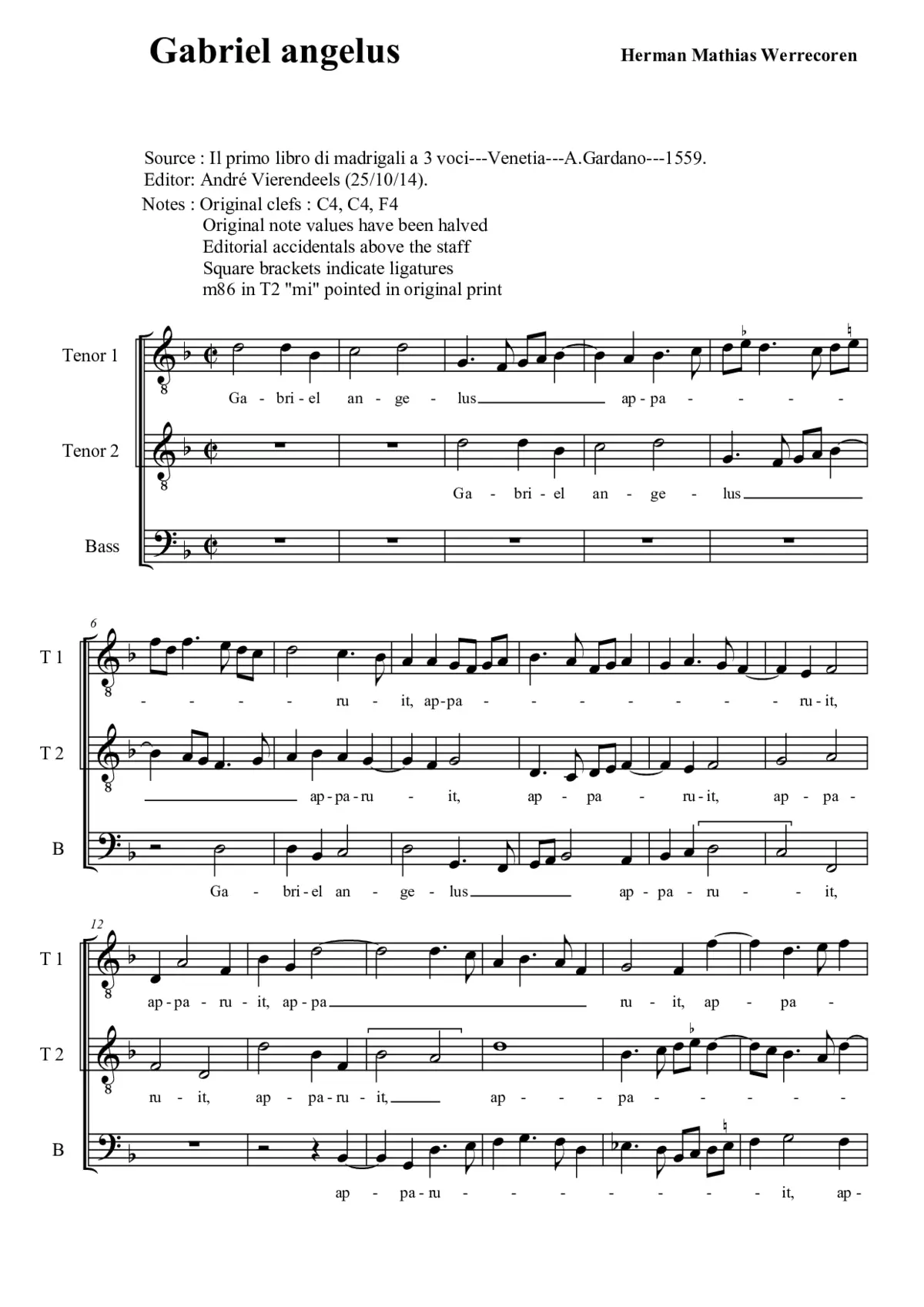 Gabriel angelus apparuit - Page 1