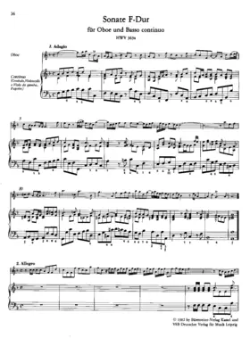 Oboe Sonata in F major