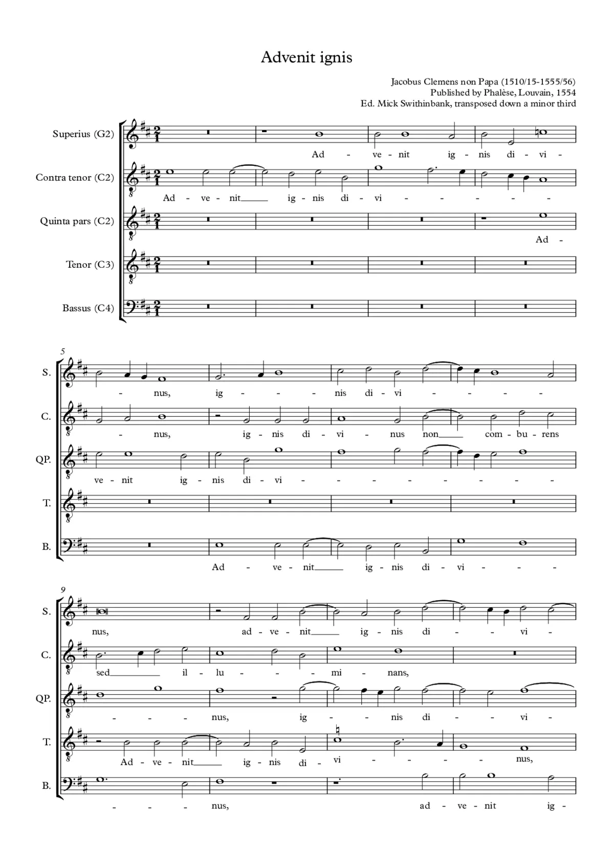 Advenit ignis divinus - Page 1
