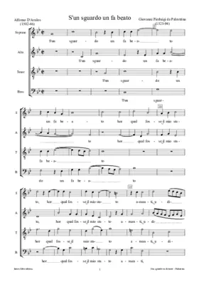 S'un sguardo un fa beato