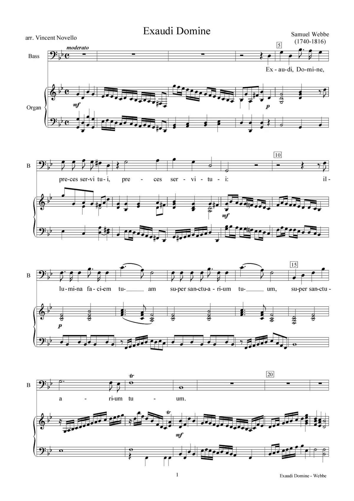 Exaudi Domine - Page 1