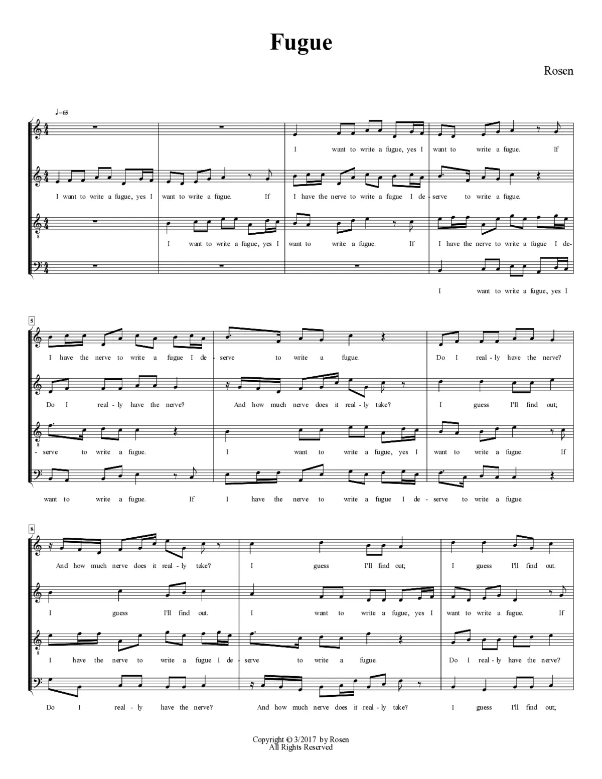 Fugue - Page 1