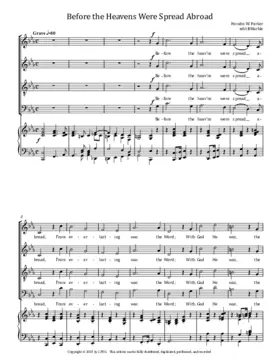 Before the heavens were spread abroad