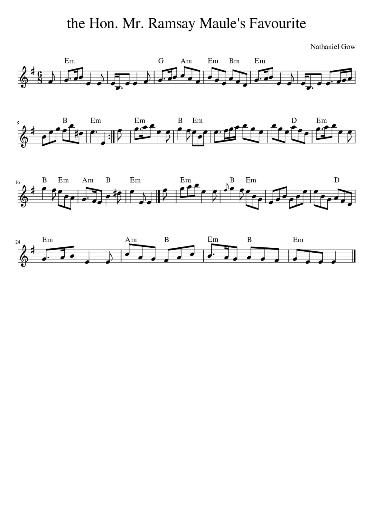 the Hon. Mr. Ramsay Maule's Favourite - Page 1