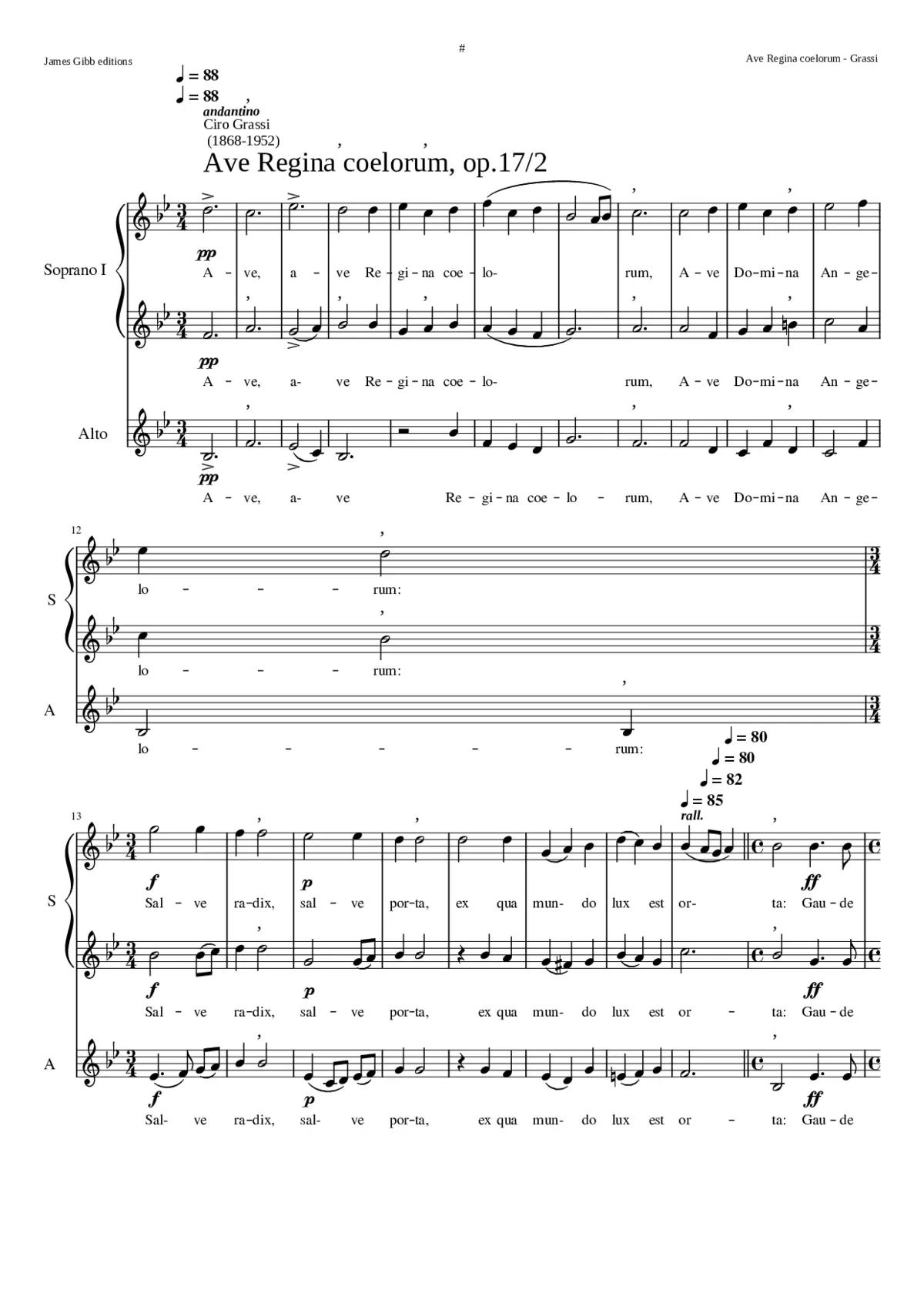 Ave Regina coelorum - Page 1