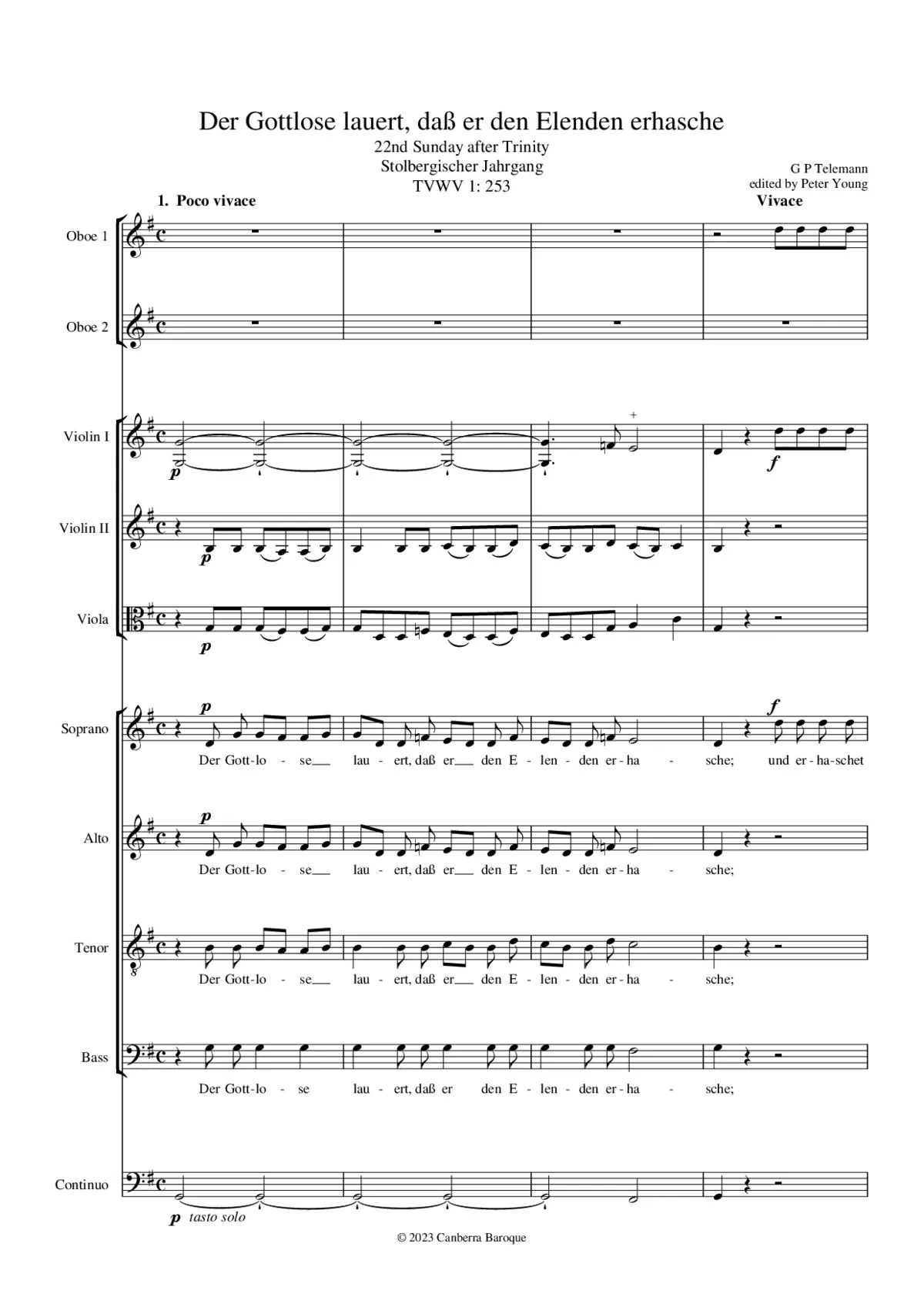 Der Gottlose lauert, daß er den Elenden erhasche - Page 1