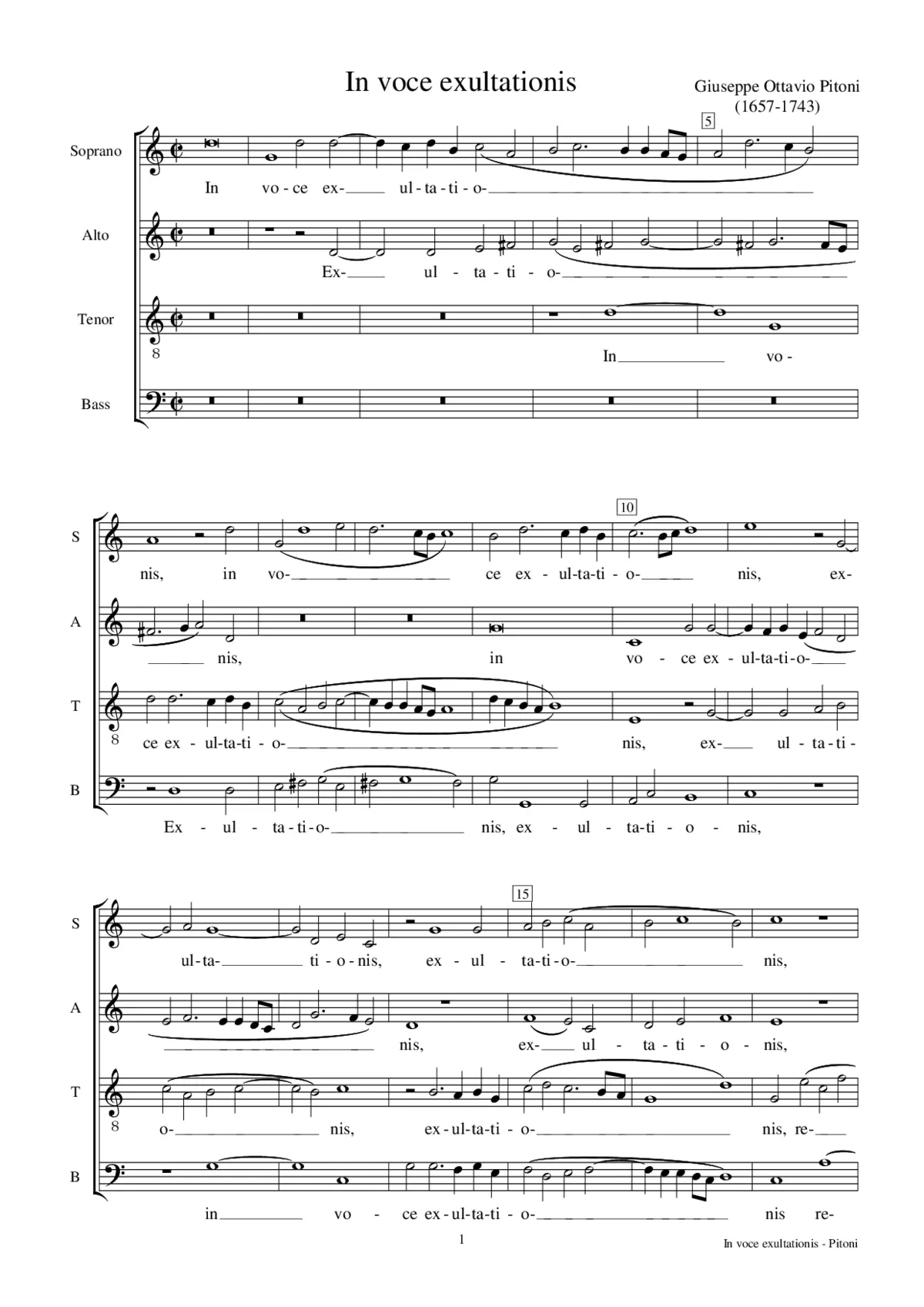 In voce exultationis - Page 1