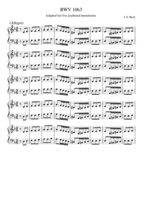 Concerto for 3 Harpsichords in D minor BWV 1063