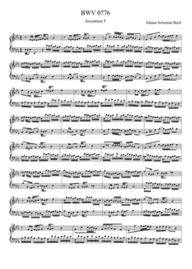 Invention in E-flat major BWV 776