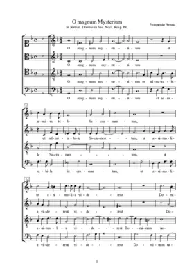 O magnum mysterium