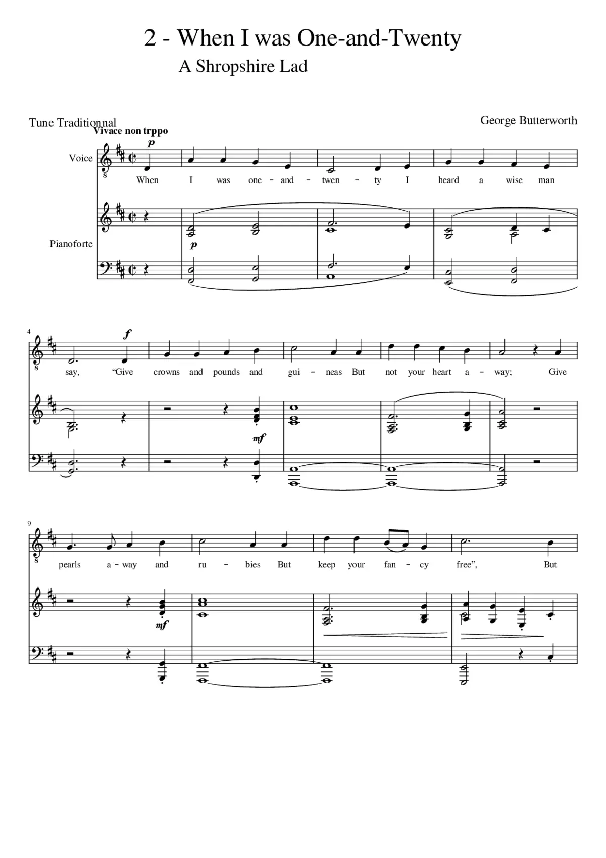 A Shropshire Lad - Page 1