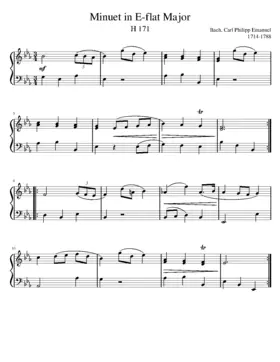 Minuet in E flat Major