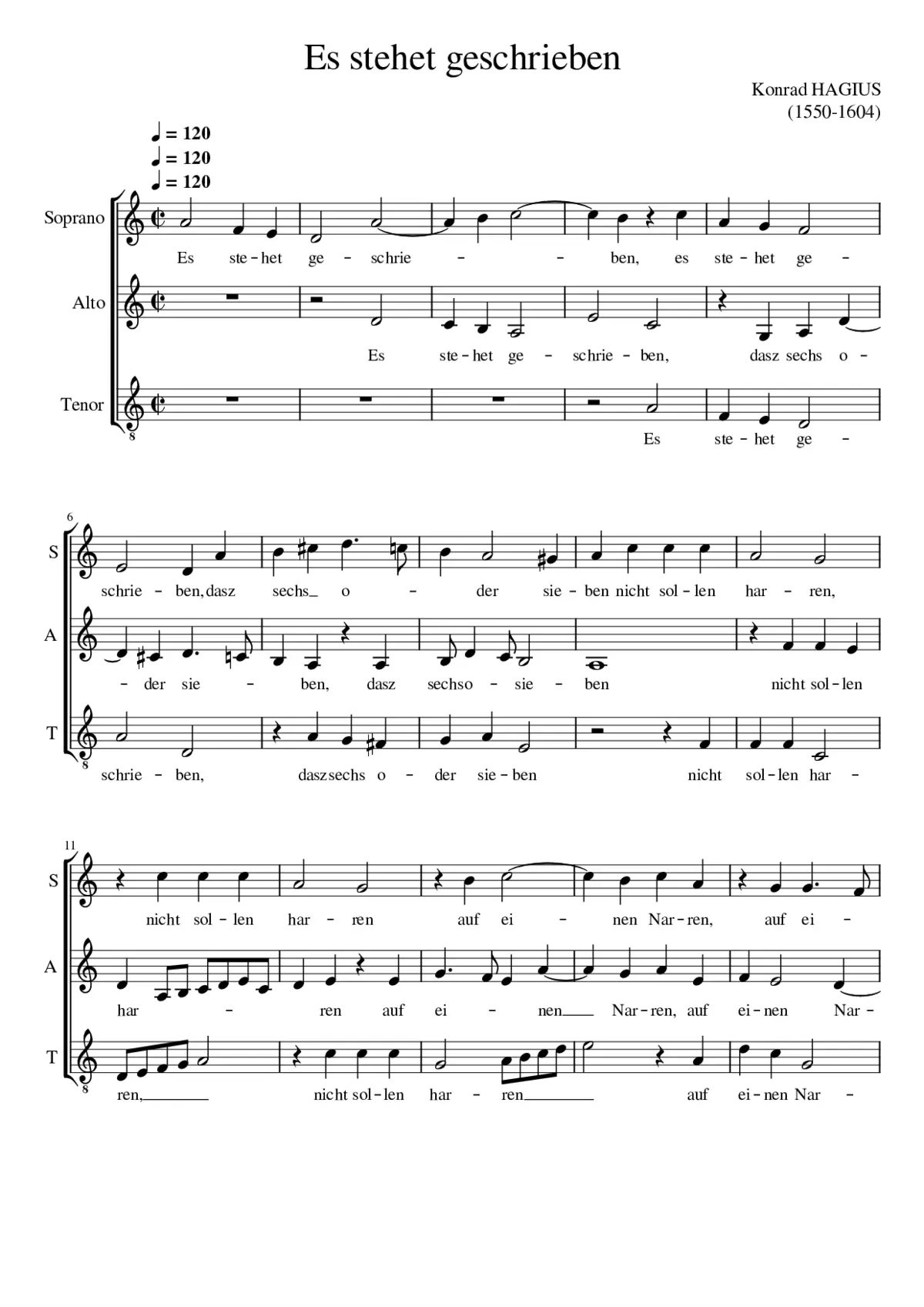 Es stehet geschrieben - Page 1