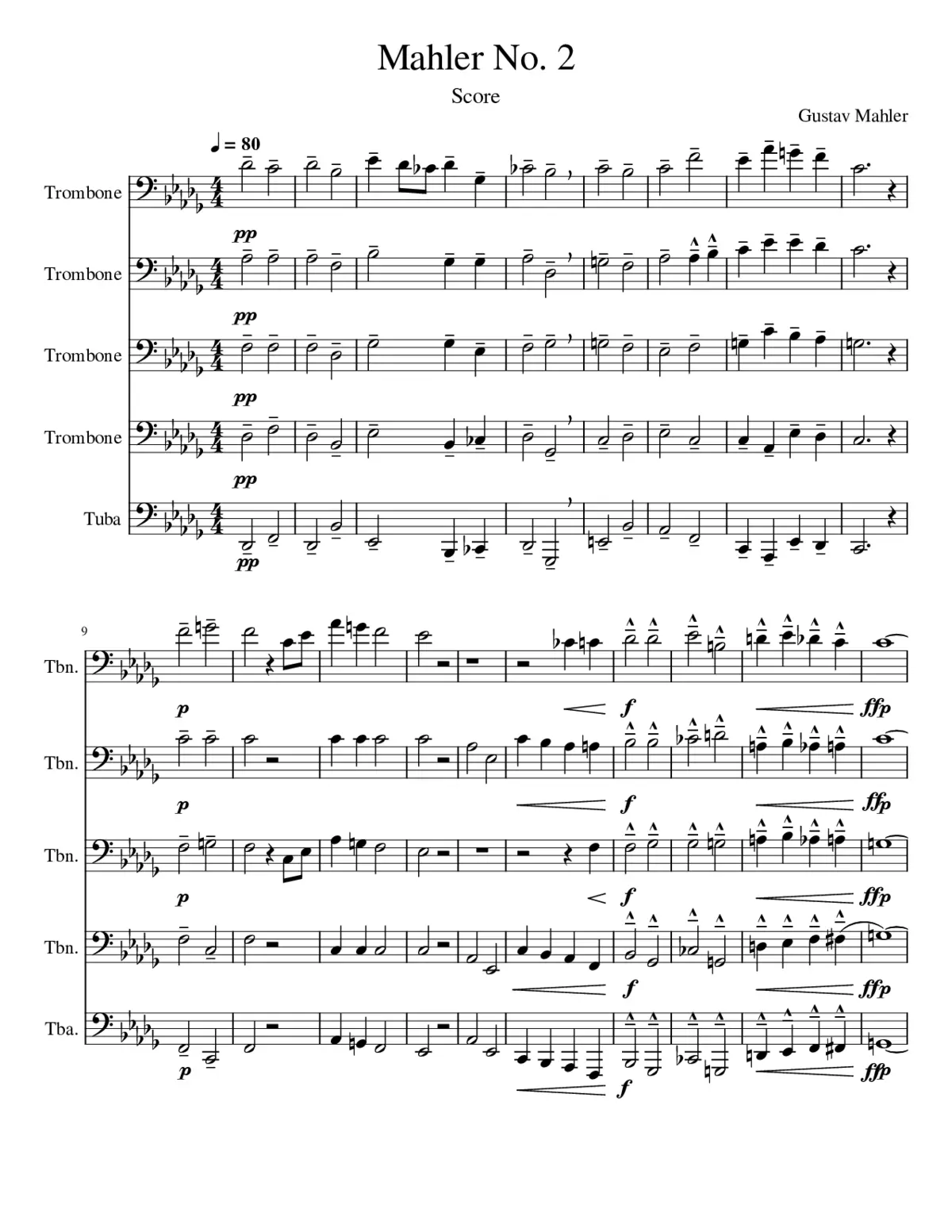 Symphony No.2 - Page 1