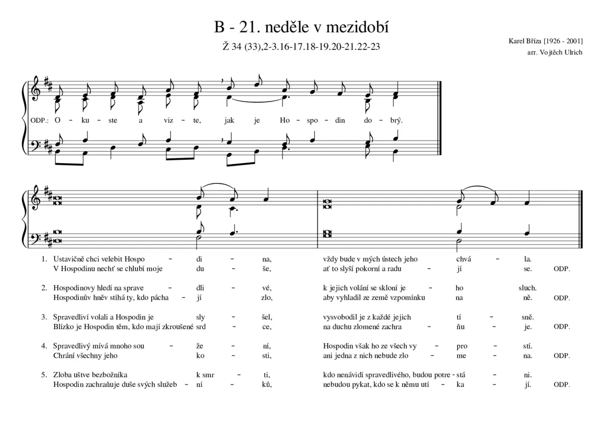 B - 21. neděle v mezidobí - Page 1