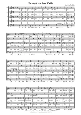 Es taget vor dem Walde