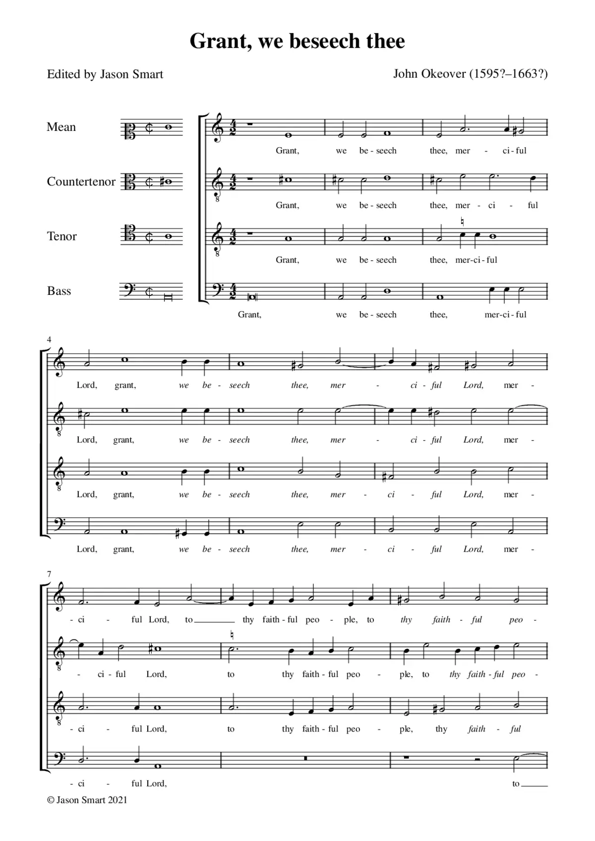 Grant, we beseech thee - Page 1