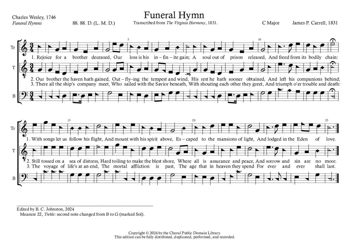 Funeral Hymn - Page 1