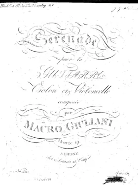 Serenade for Guitar, Violin and Cello