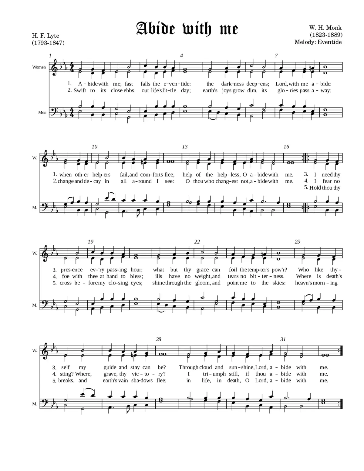 Abide with me - Page 1