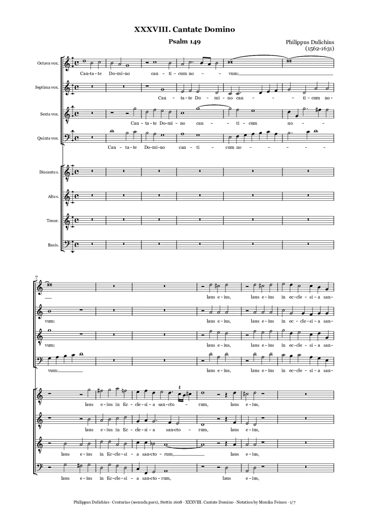 Cantate Domino - Page 1