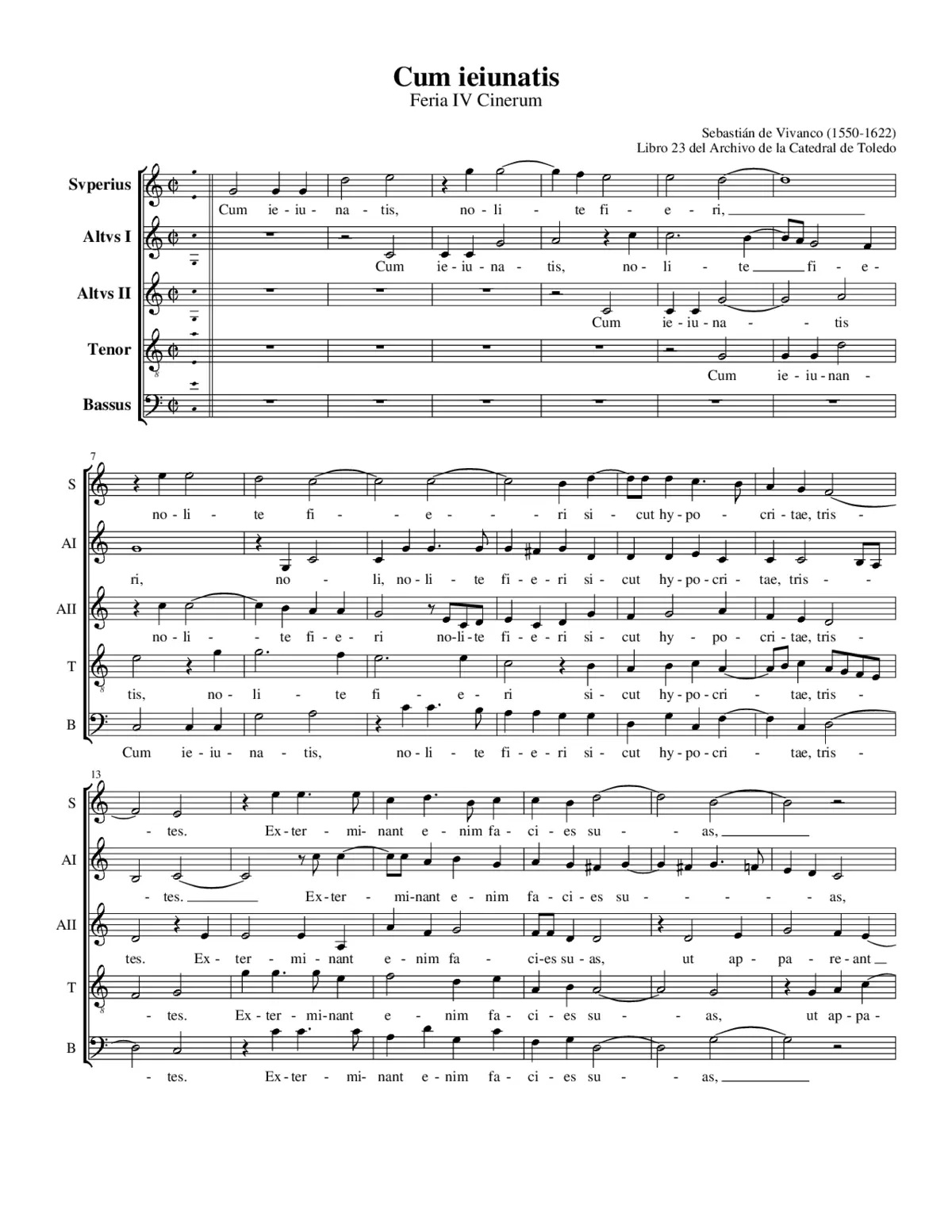 Cum ieiunatis - Page 1