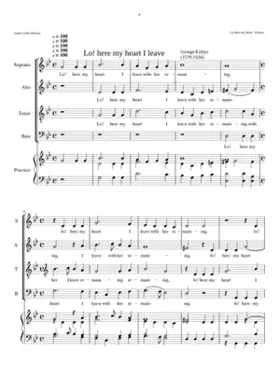 Lo! here my heart I leave