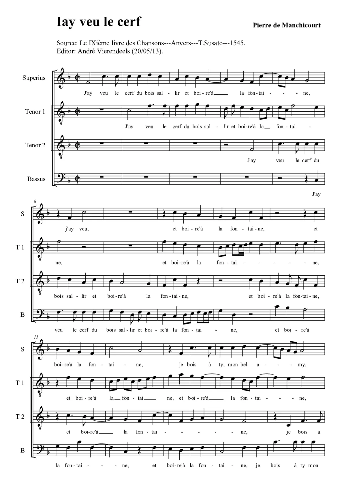 Jay veu le cerf - Page 1