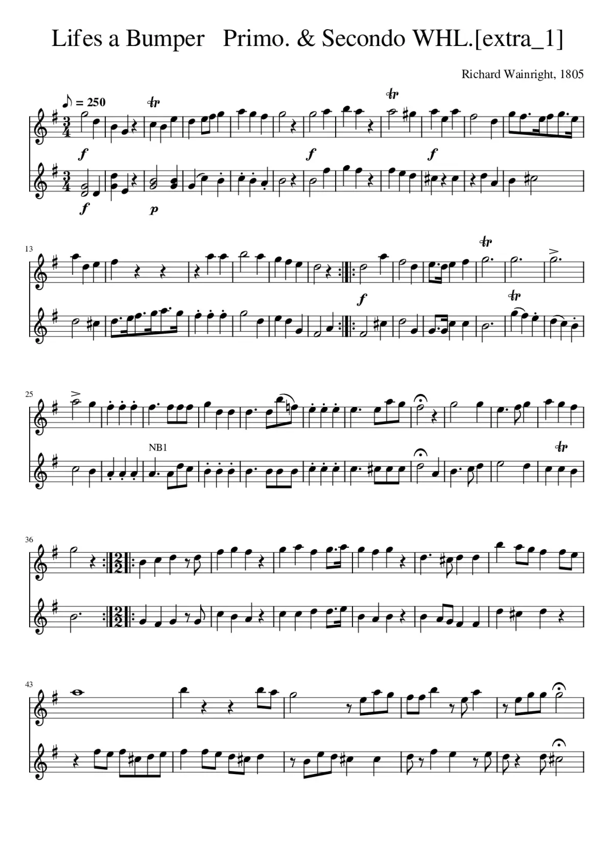 Lifes a Bumper Primo. & Secondo WHL.[extra_1] - Page 1