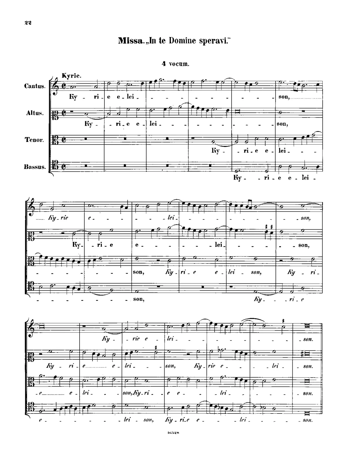Missa In te Domine speravi - Page 1