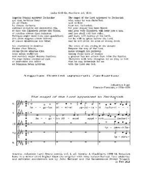 Angelus Domini apparuit Zachariae