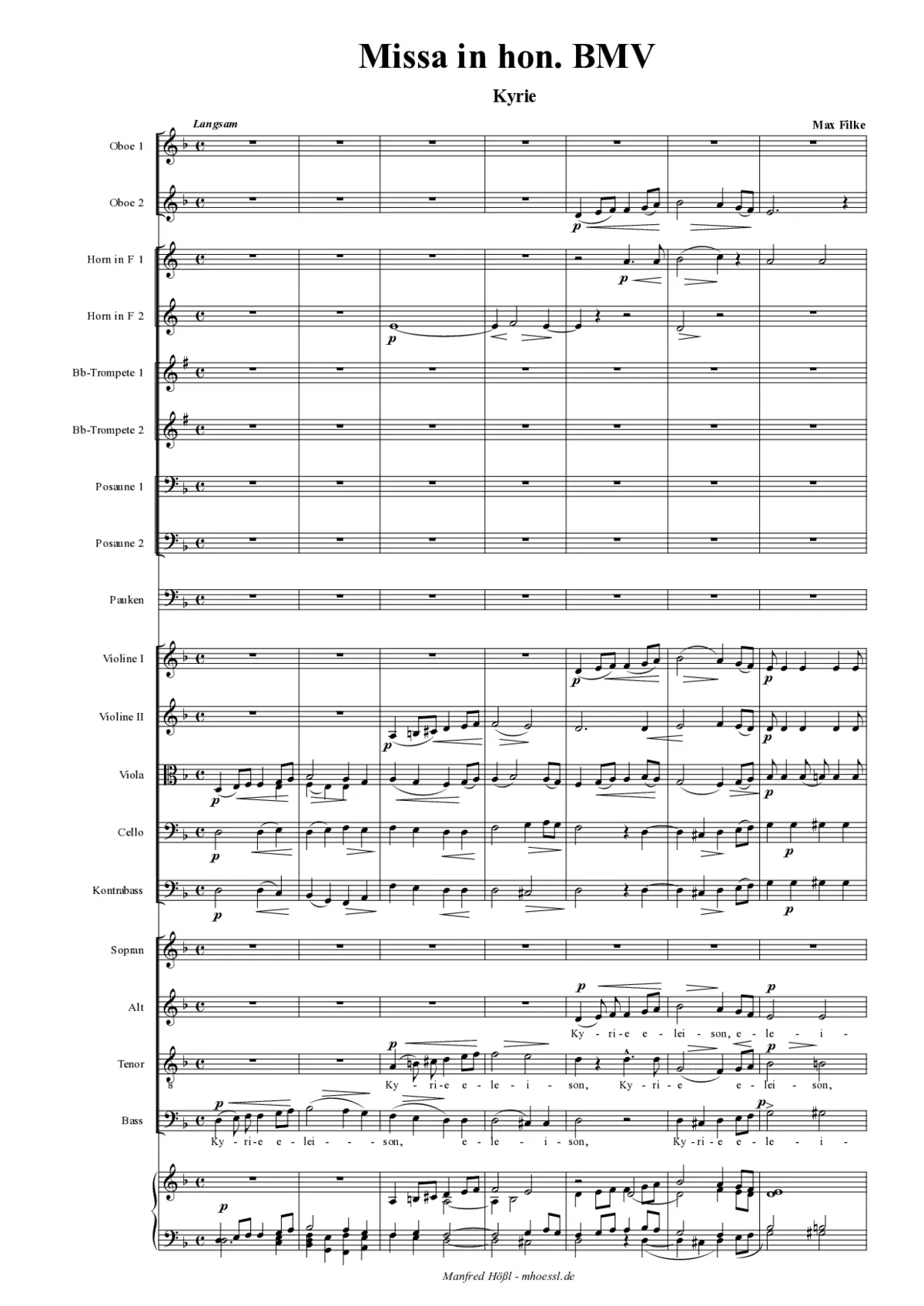 Missa in hon. BMV - Page 1